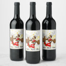 Search for funny christmas wine labels Reindeer