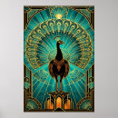 Search for art deco peacock posters Elegant