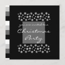 Search for black and silver christmas invitations Snowflakes
