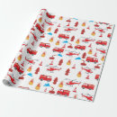 Search for fire trucks wrapping paper Firefighting