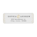 Search for gold glitter confetti return address labels Simple
