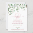 Search for drive by bridal shower invitations Greenery