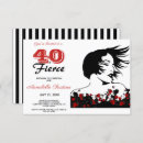 Search for red black and white birthday invitations Trendy