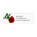 Search for watercolor return address labels red