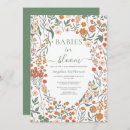 Search for elegant twin baby shower invitations Flowers