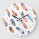 Search for white feather clocks Illustration