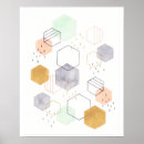 Search for hexagons posters Shape