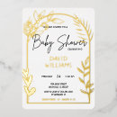 Search for gold foil baby shower invitations Minimalist