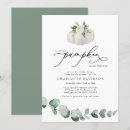 Search for white pumpkin baby shower invitations Watercolor