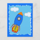 Search for space rocket postcards Kids