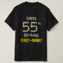 Search for number 55 tshirts 55th birthday