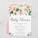 Search for blush floral baby shower invitations Pink