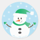 Search for winter mittens stickers Snowman