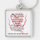 Search for messages of love key rings Birthday