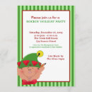 Search for elves christmas invitations Red