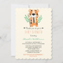 Search for baby tiger invitations Woodland