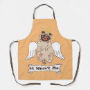 Search for funny pug aprons Puppy