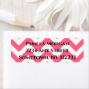 Search for pink chevron return address labels Simple