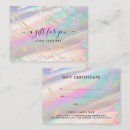 Search for gemstones business cards Iridescent