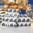 Search for black tree wrapping paper Pine