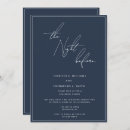 Search for navy rehearsal dinner invitations Modern