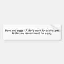 Search for breakfast bumper stickers Pig