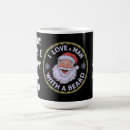 Search for funny beard mugs Santa
