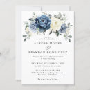 Search for navy blue grey white invitations Spring unique chic peony