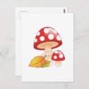 Search for red mushrooms postcards Fall