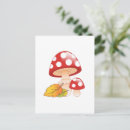 Search for red mushrooms postcards Fall