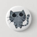 Search for big black cat badges Kawaii