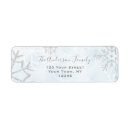 Search for winter wonderland return address labels Silver