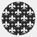 Search for vintage fleur de lis stickers Black
