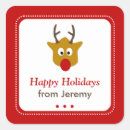 Search for christmas rudolph stickers Illustration