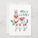 Search for llama christmas cards Watercolor