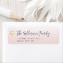 Search for pale pink return address labels Modern
