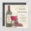 Search for wine birthday invitations Chalkboard