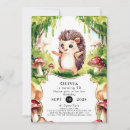Search for hedgehog birthday invitations Simple