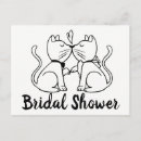 Search for cat bridal shower invitations Modern