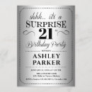 Search for 21st party invitations Typography