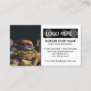 Search for fast business cards Burger