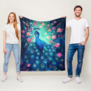 Search for peacock blue blankets Floral