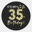 Search for thirty five years stickers Birthday