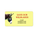Search for wilderness animal return address labels Cute