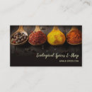 Search for spices business cards Organic