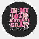 Search for 10th birthday stickers Coquette