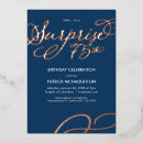 Search for surprise 75th birthday invitations Gold