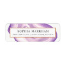 Search for agate return address labels Purple