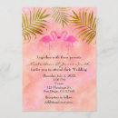 Search for pink flamingo wedding invitations Beach