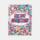 Search for happy birthday blankets Red